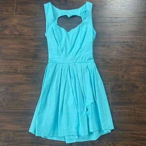 Heart Cut-Out Mini Dress